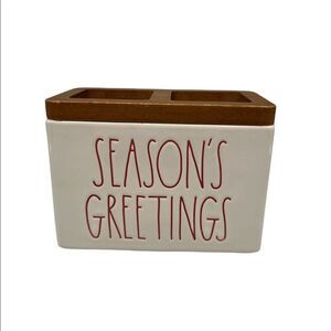 Rae Dunn SEASON’S GREETINGS Brush Holder